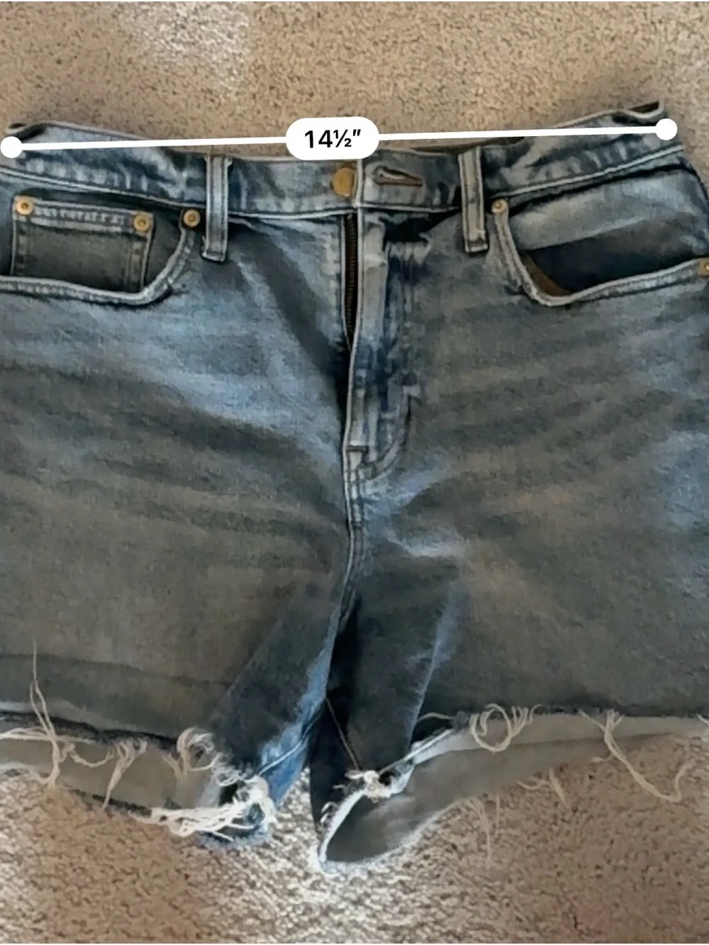J.Crew High-Rise Distressed Denim Shorts | Size 28